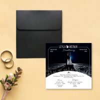 Gelin Damat Resimli Nikah Davetiyesi